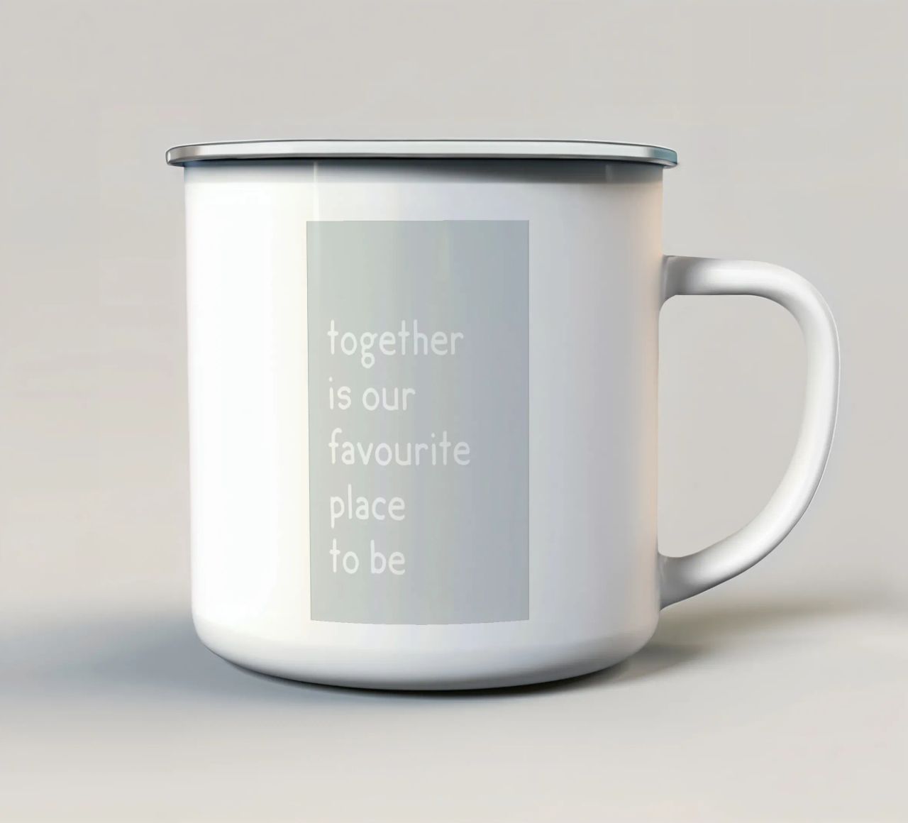 Together tazza in smalto da Studio One