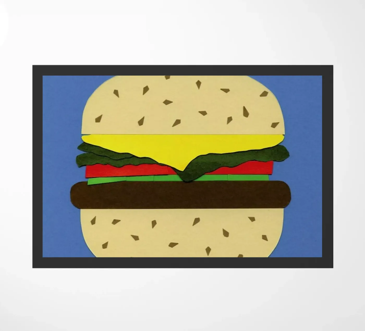 Veggieburger doormat by Rosi Feist