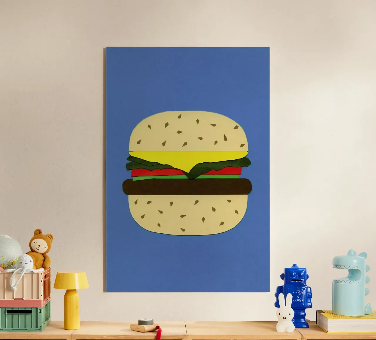 Veggieburger acrylic glass by Rosi Feist