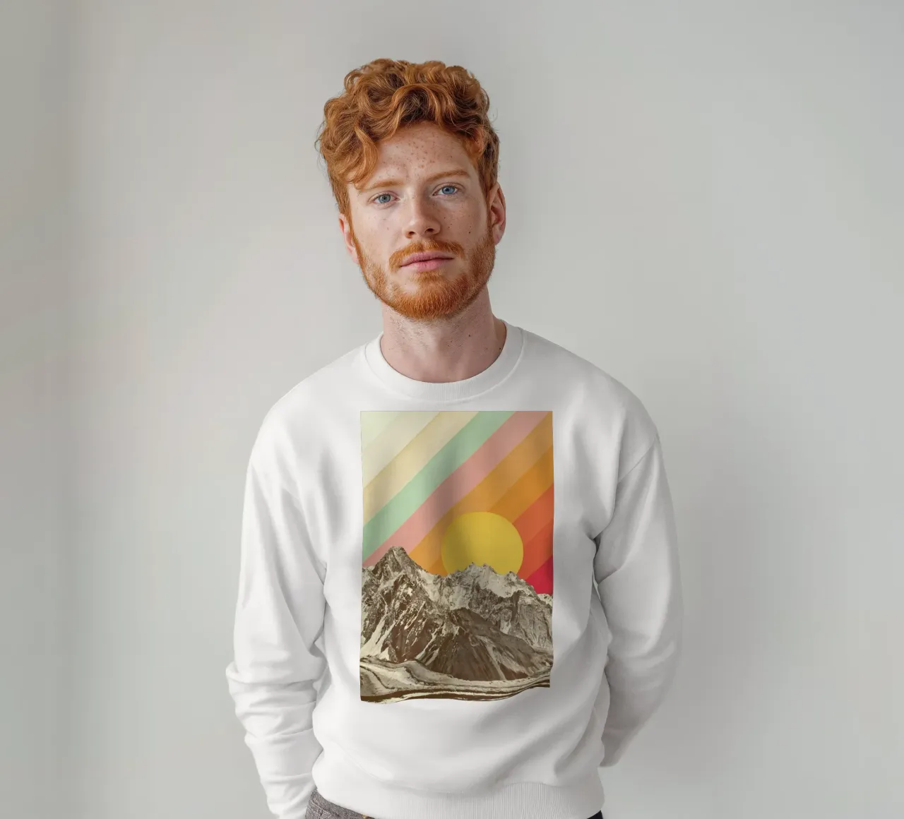 Mountainscape Sweatshirt von Florent Bodart