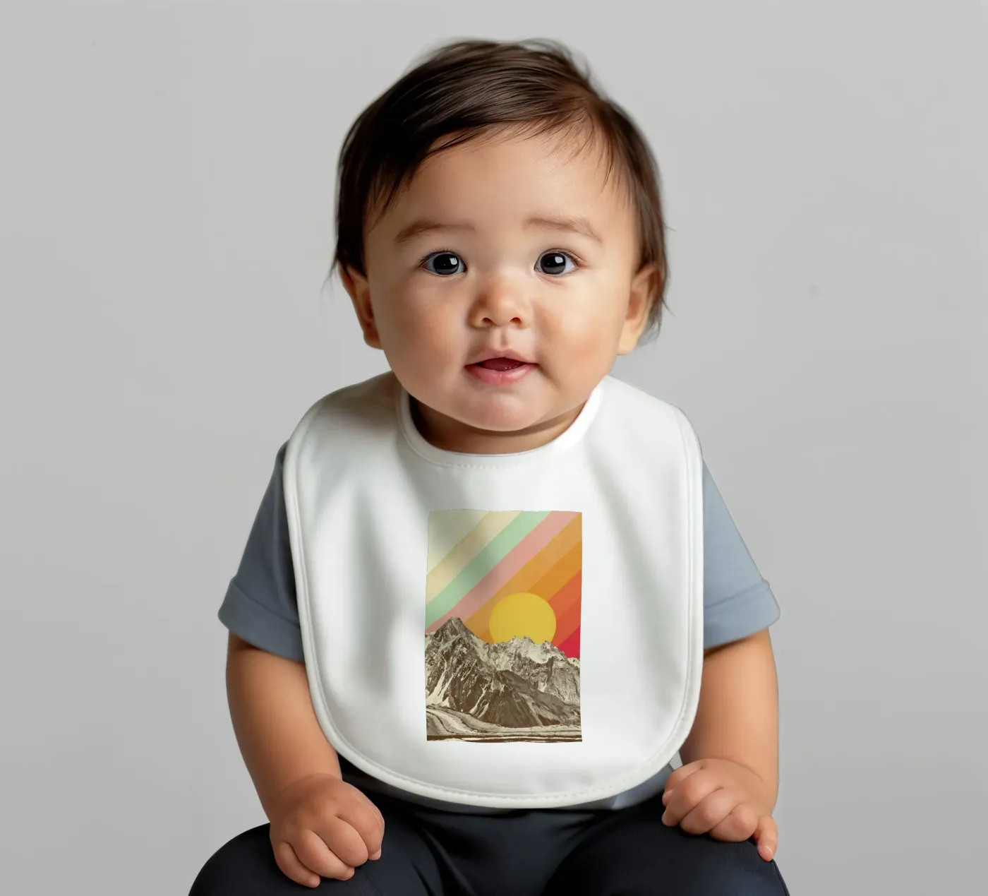 Mountainscape Babylätzchen von Florent Bodart