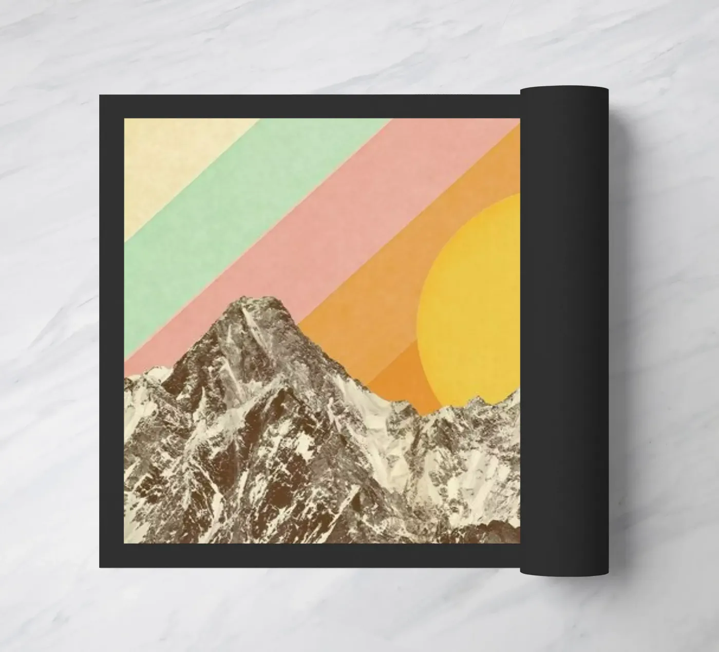 Mountainscape doormat by Florent Bodart