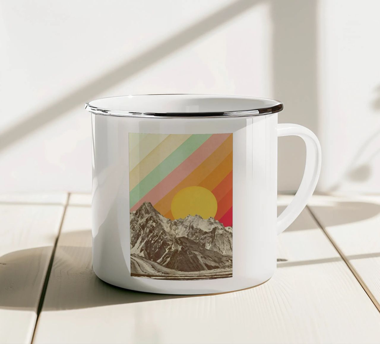 Mountainscape tazza in smalto da Florent Bodart