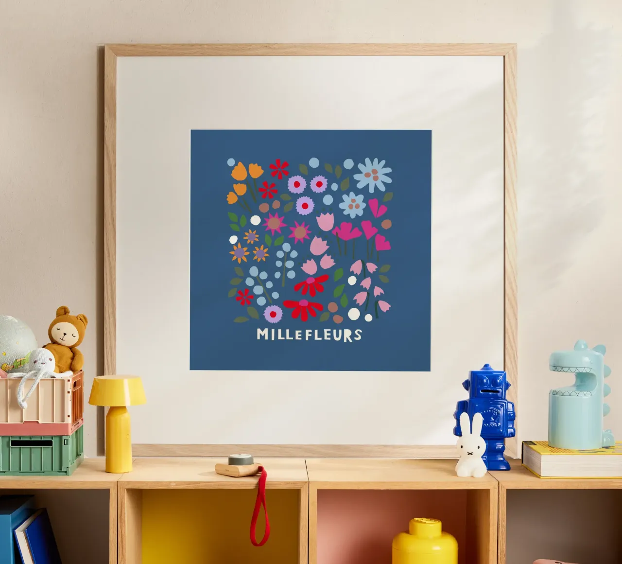 Millefleur dunkelblau carta hahnemühle da Iris Knabenschuh Design