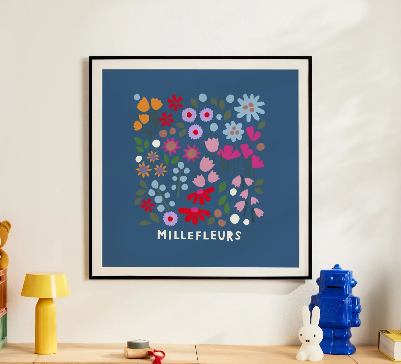 Millefleur dunkelblau carta hahnemühle da Iris Knabenschuh Design
