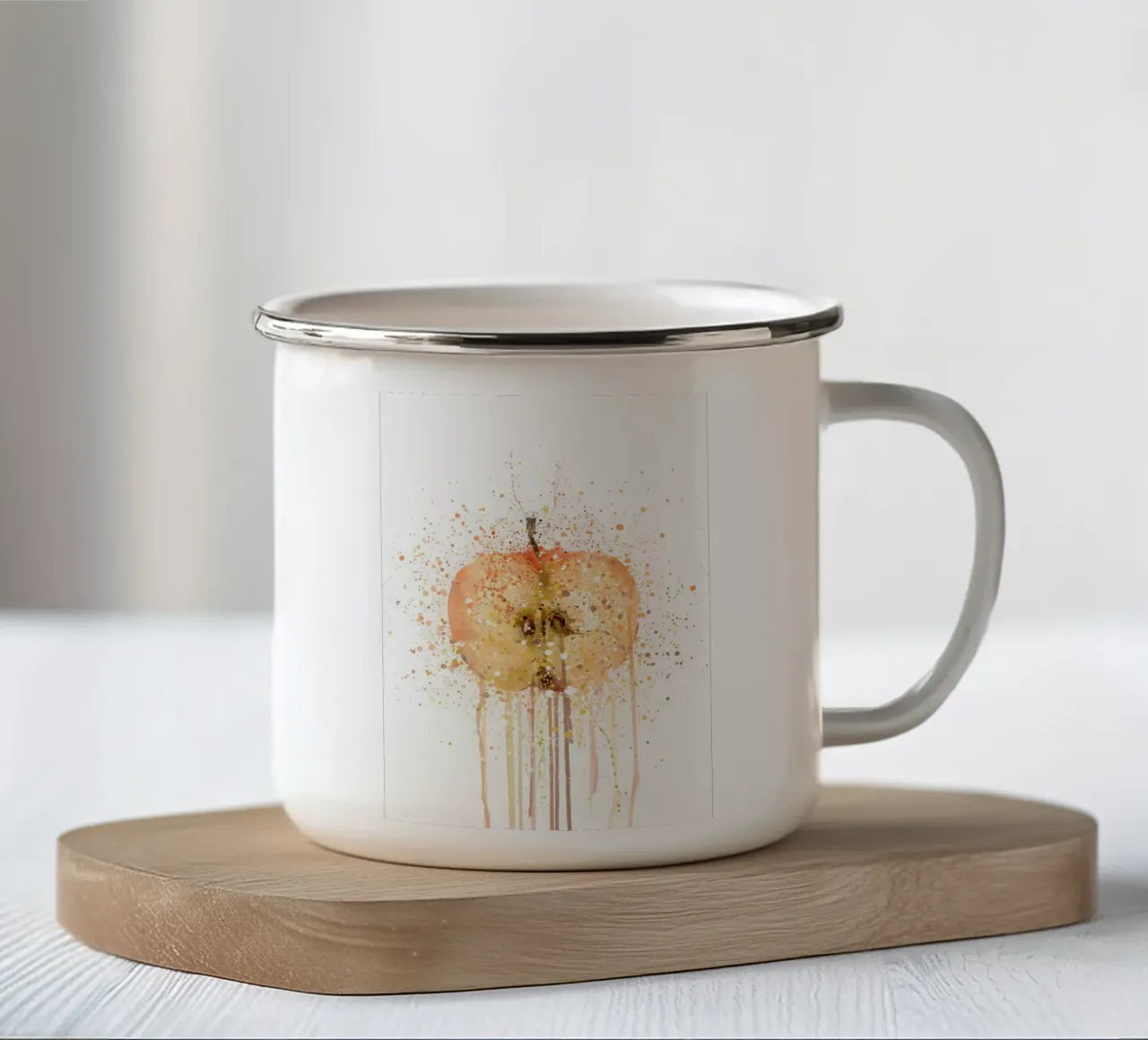 Frutta di mela tazza in smalto da Mimi