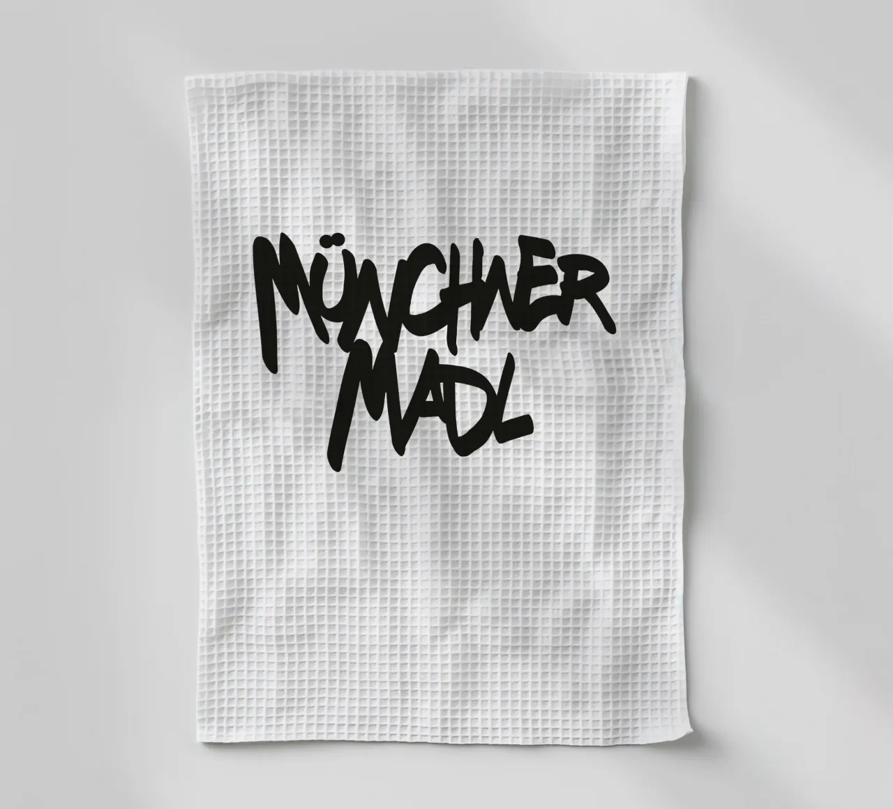 Münchner Madl tea towel by Flo Klein