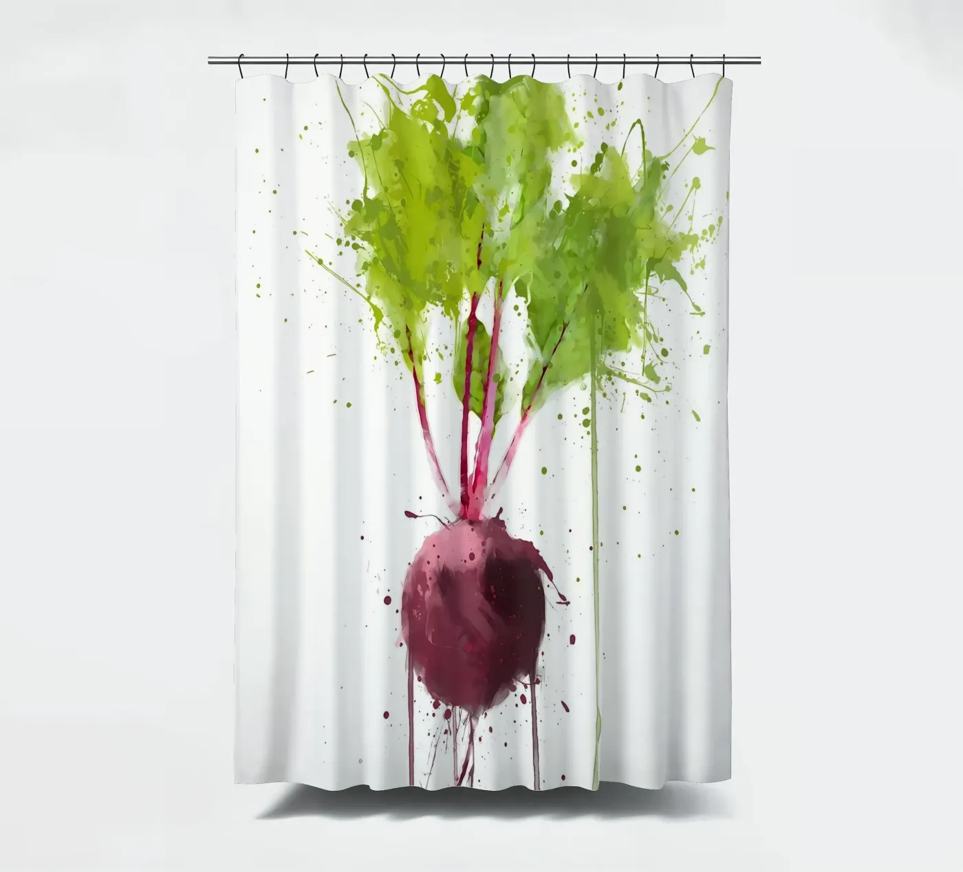 Beetroot douchegordijn van Mimi