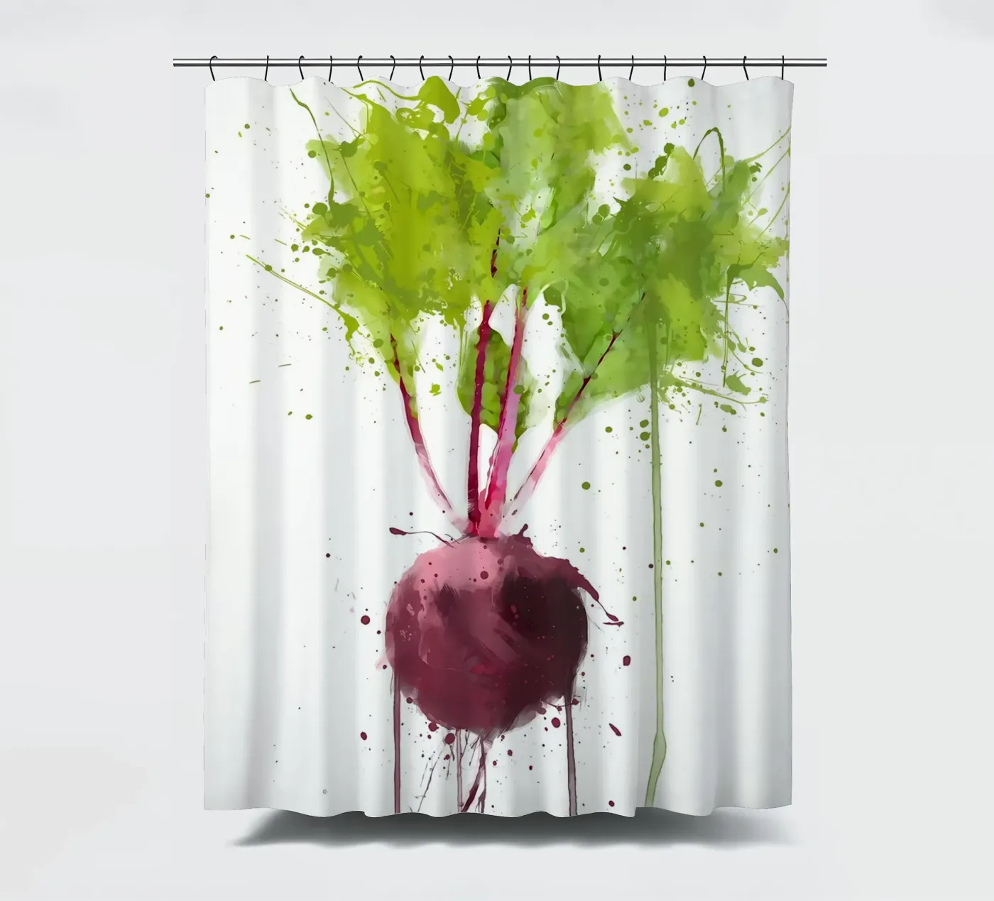 Beetroot douchegordijn van Mimi