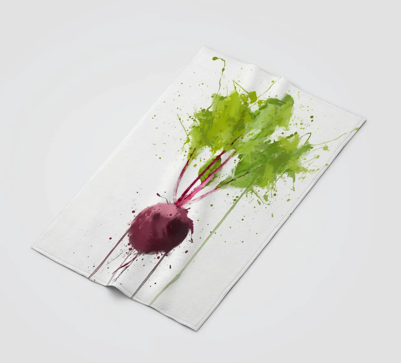 Beetroot fleece blanket by Mimi