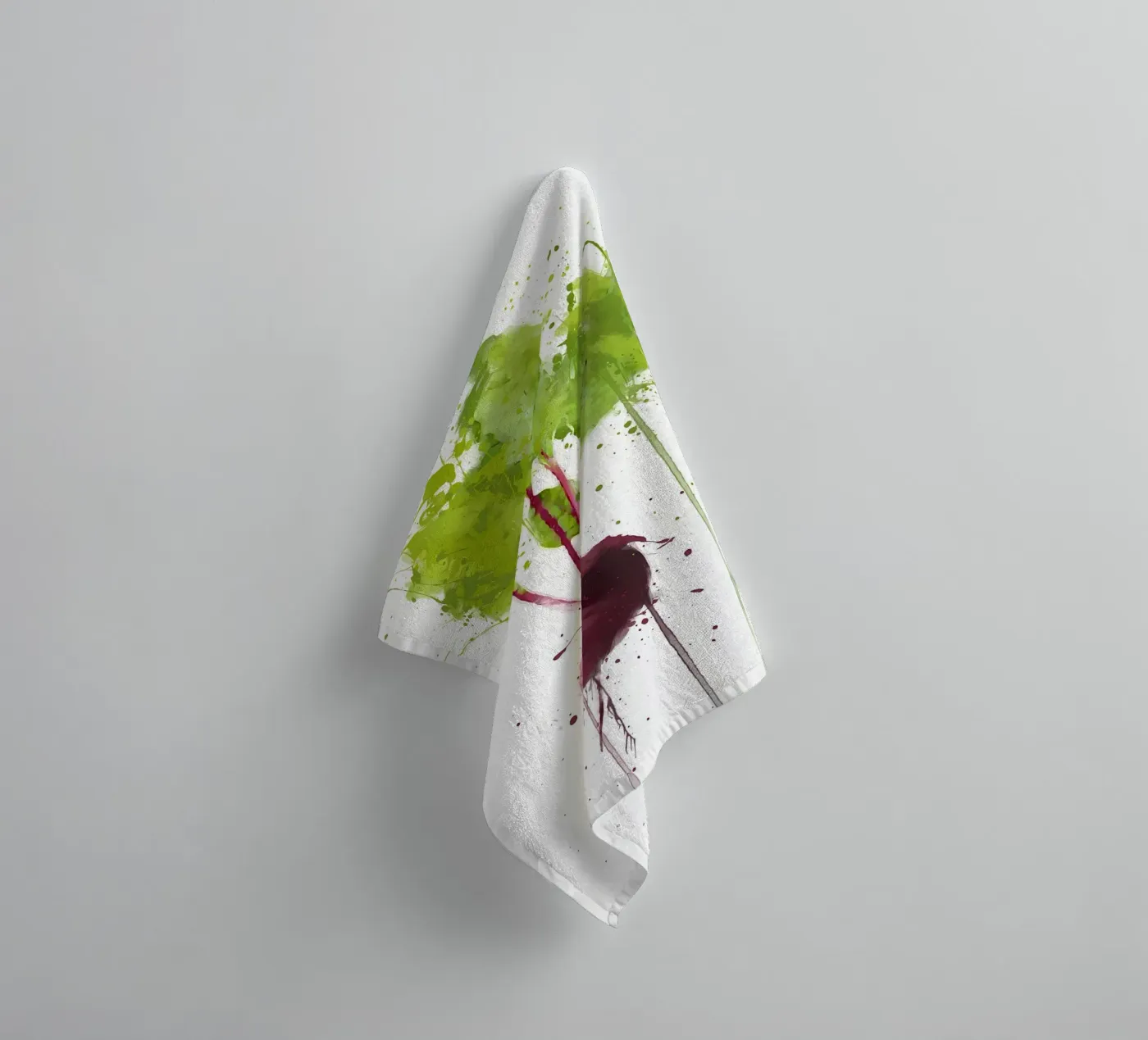 Beetroot badhanddoek van Mimi