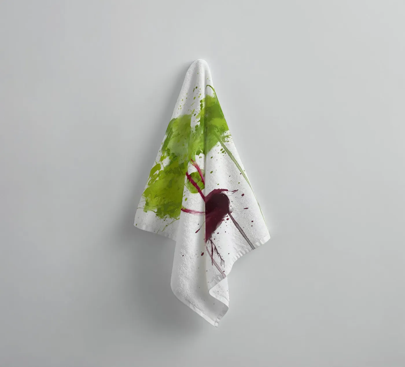 Beetroot badhanddoek van Mimi