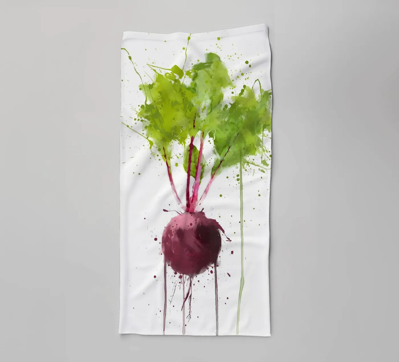 Beetroot badhanddoek van Mimi