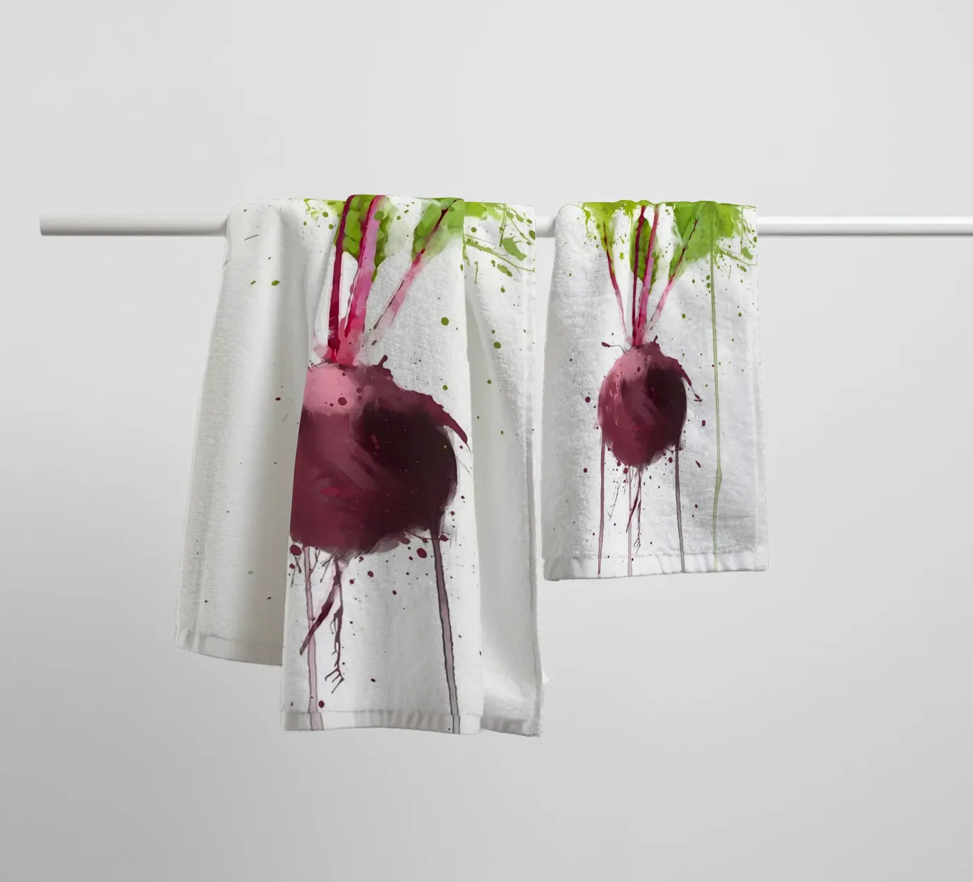 Beetroot badhanddoek van Mimi