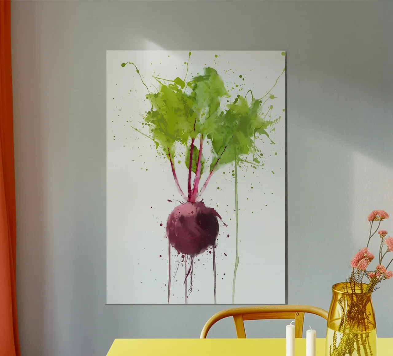 Barbabietola poster con telaio in legno da Mimi