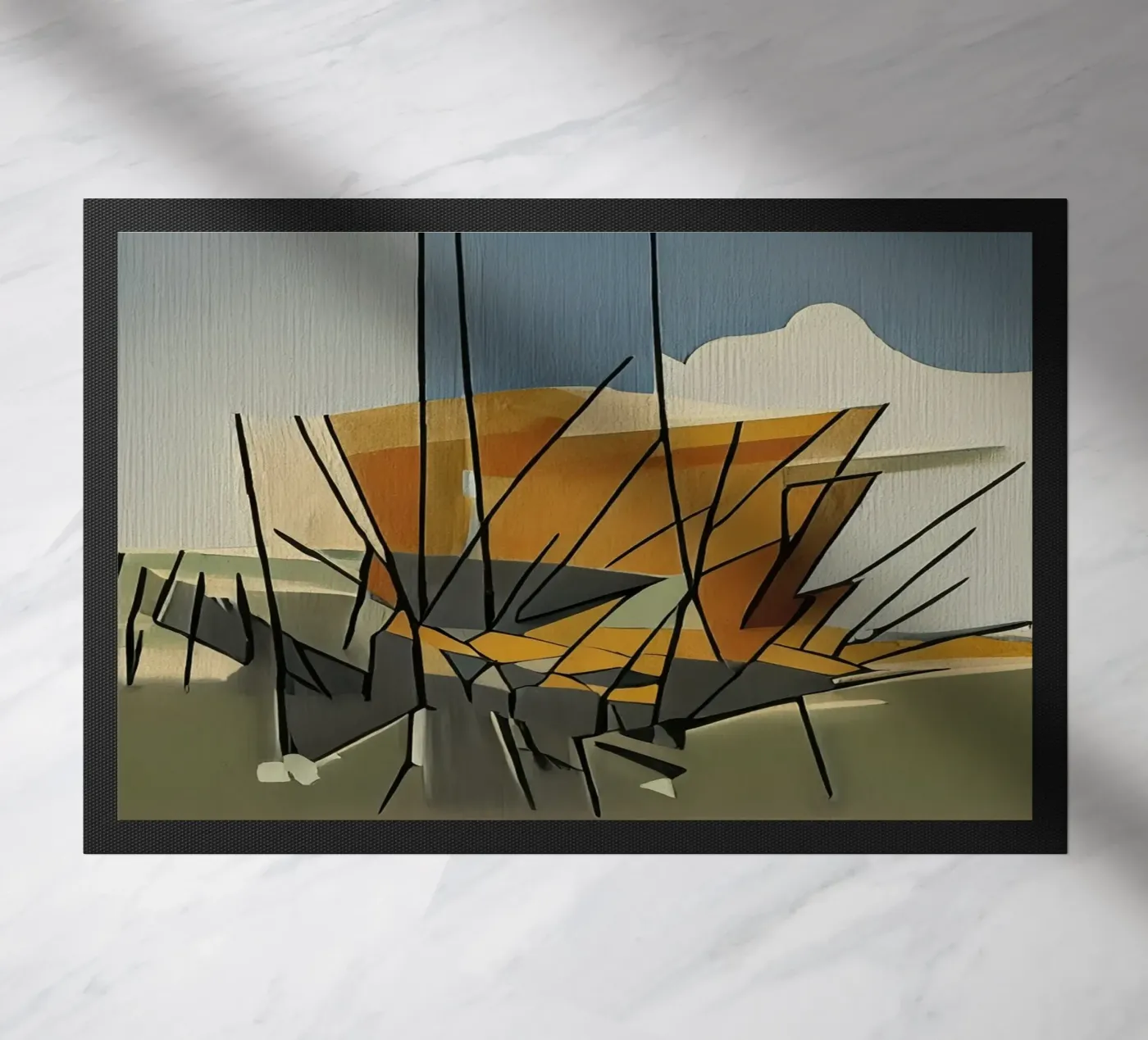 Excursion_landscape_13 Fußmatte von Abstract Art by LK
