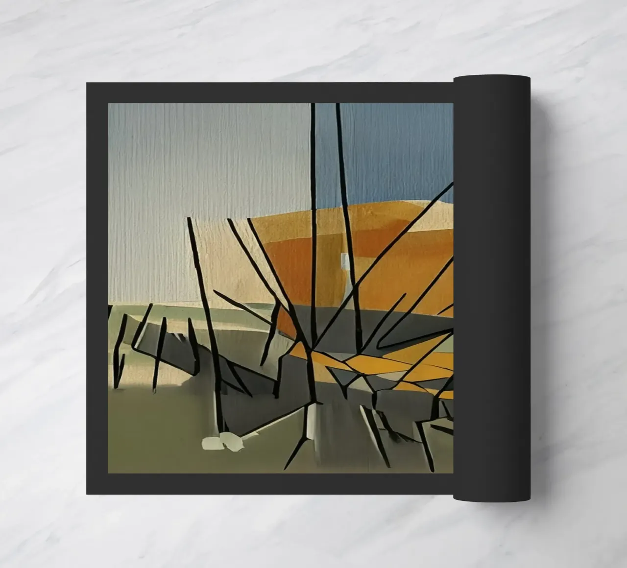 Excursion_landscape_13 doormat by Abstract Art by LK