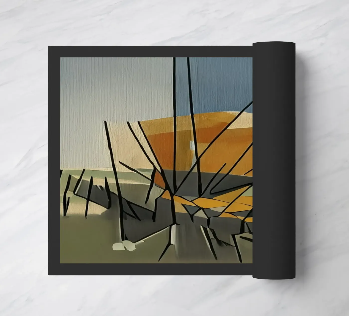 Excursion_landscape_13 Fußmatte von Abstract Art by LK