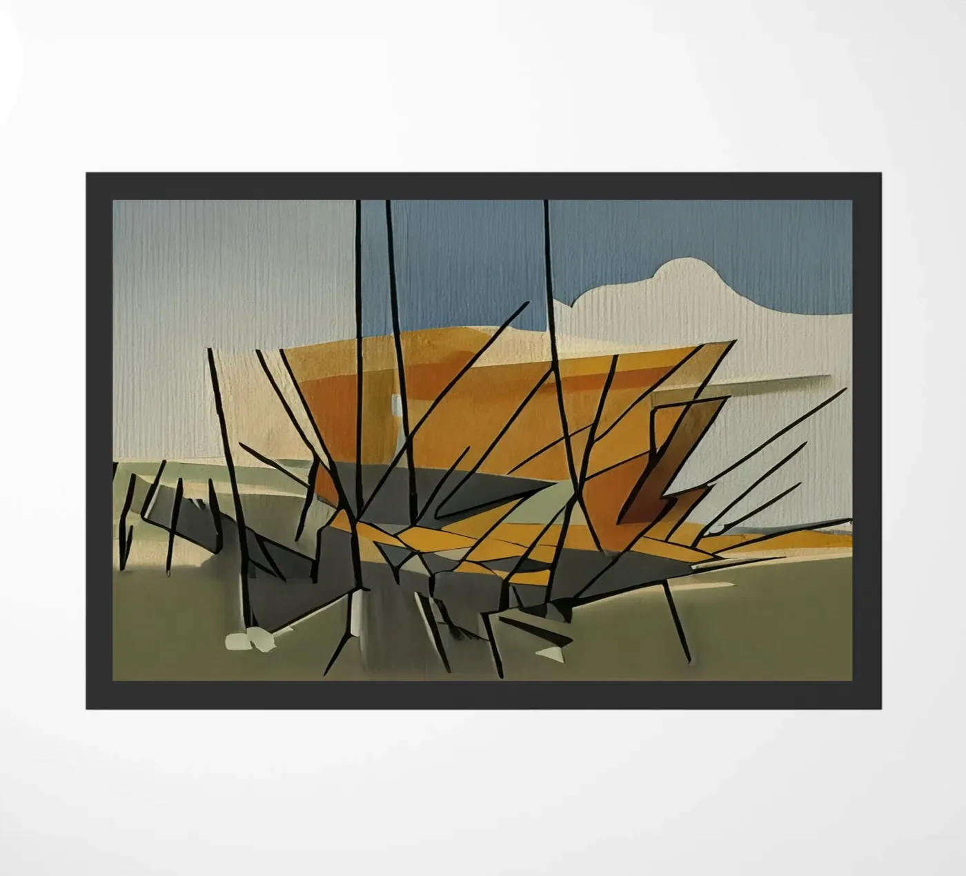 Excursion_landscape_13 Fußmatte von Abstract Art by LK