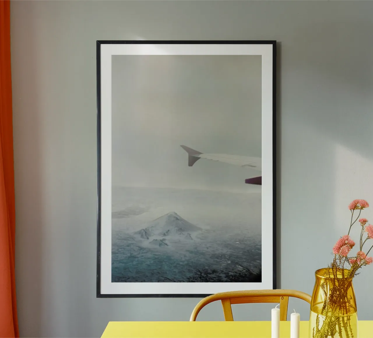 Iceland poster con telaio in legno da Alexandra Hellweg