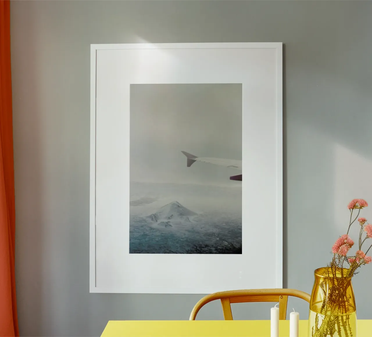 Iceland poster con telaio in legno da Alexandra Hellweg