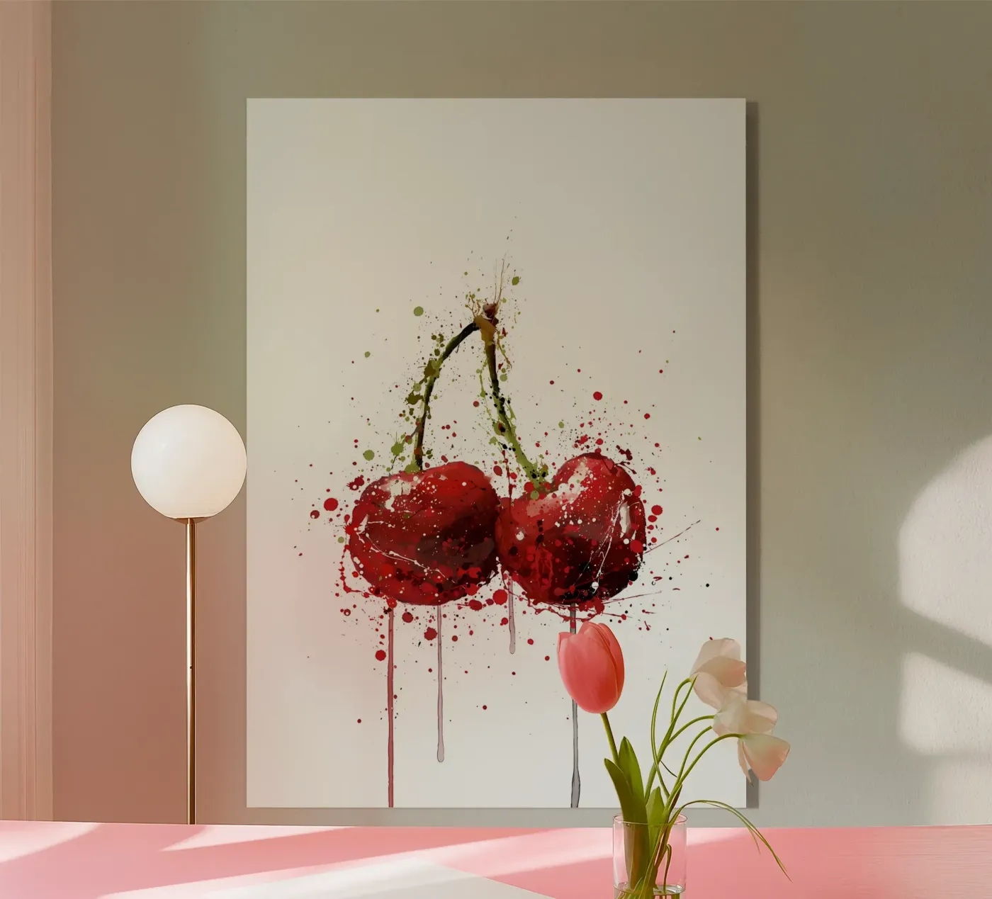Cherry Fruit acrylic glass by Mimi