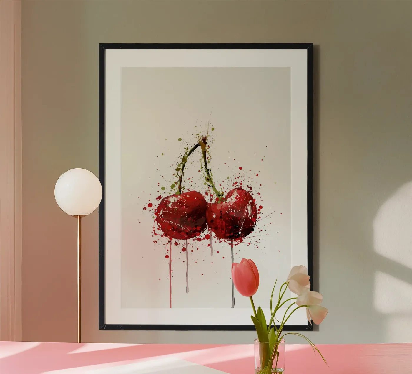 Cherry Fruit poster by Mimi