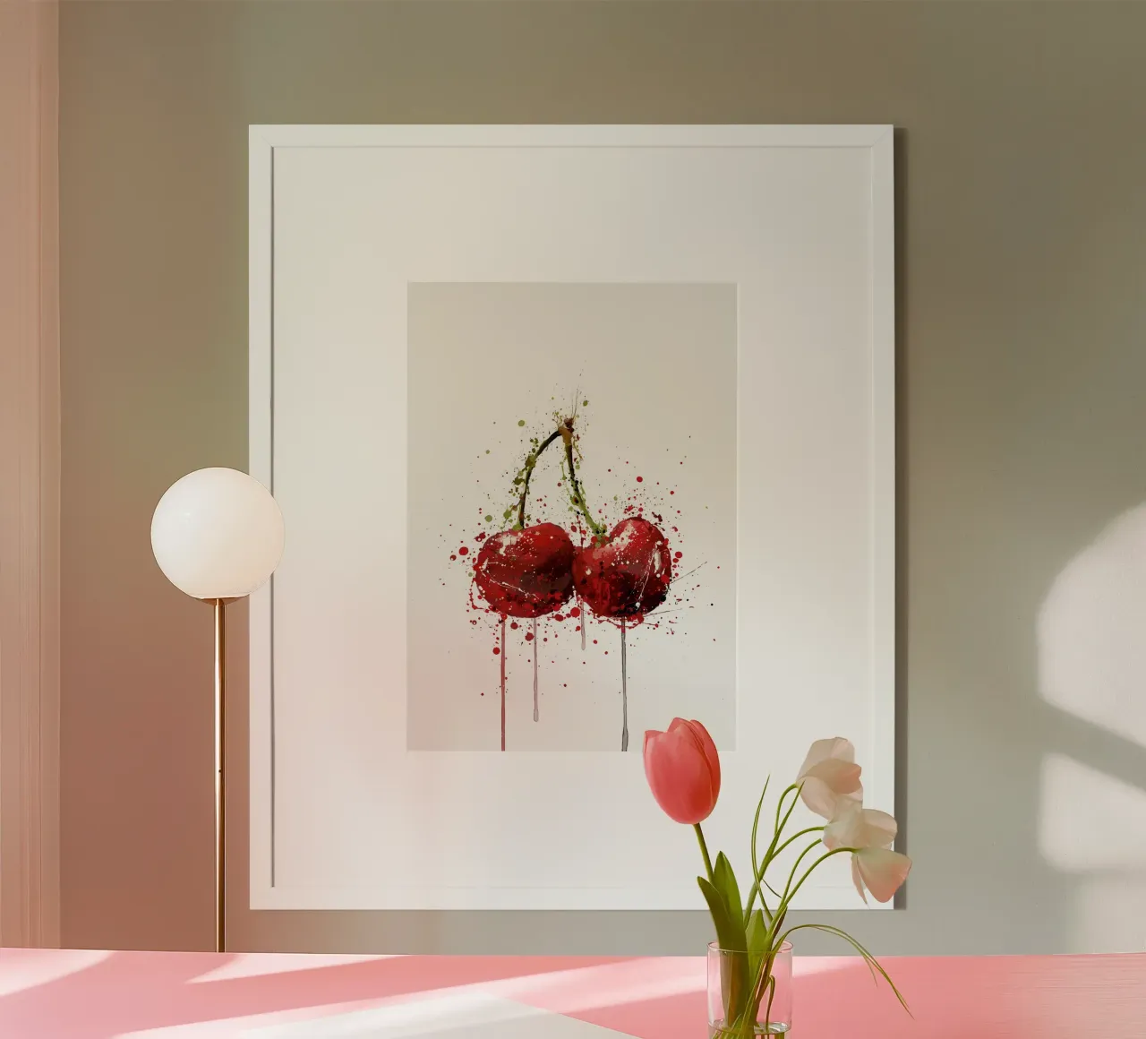 Cherry Fruit poster by Mimi