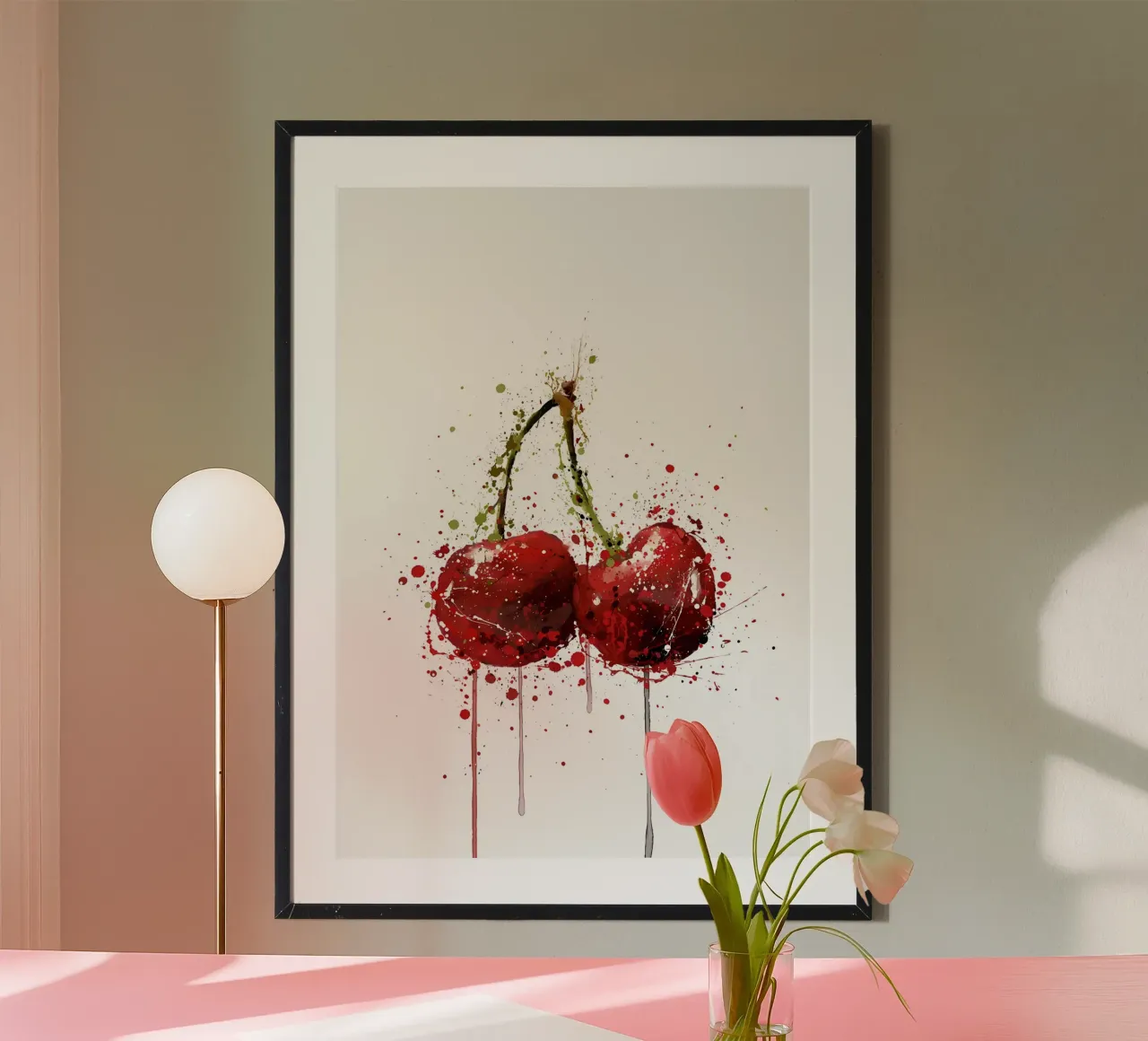 Cherry Fruit poster by Mimi