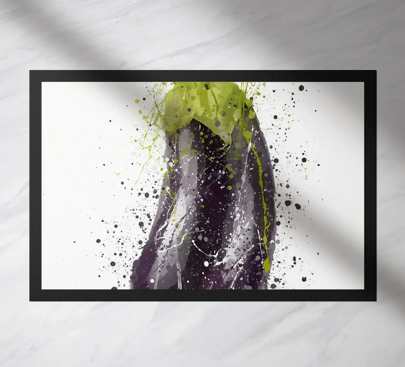 Eggplant Vegetable doormat by Mimi