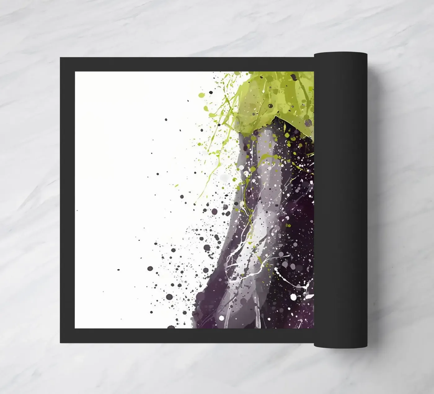 Eggplant Vegetable doormat by Mimi