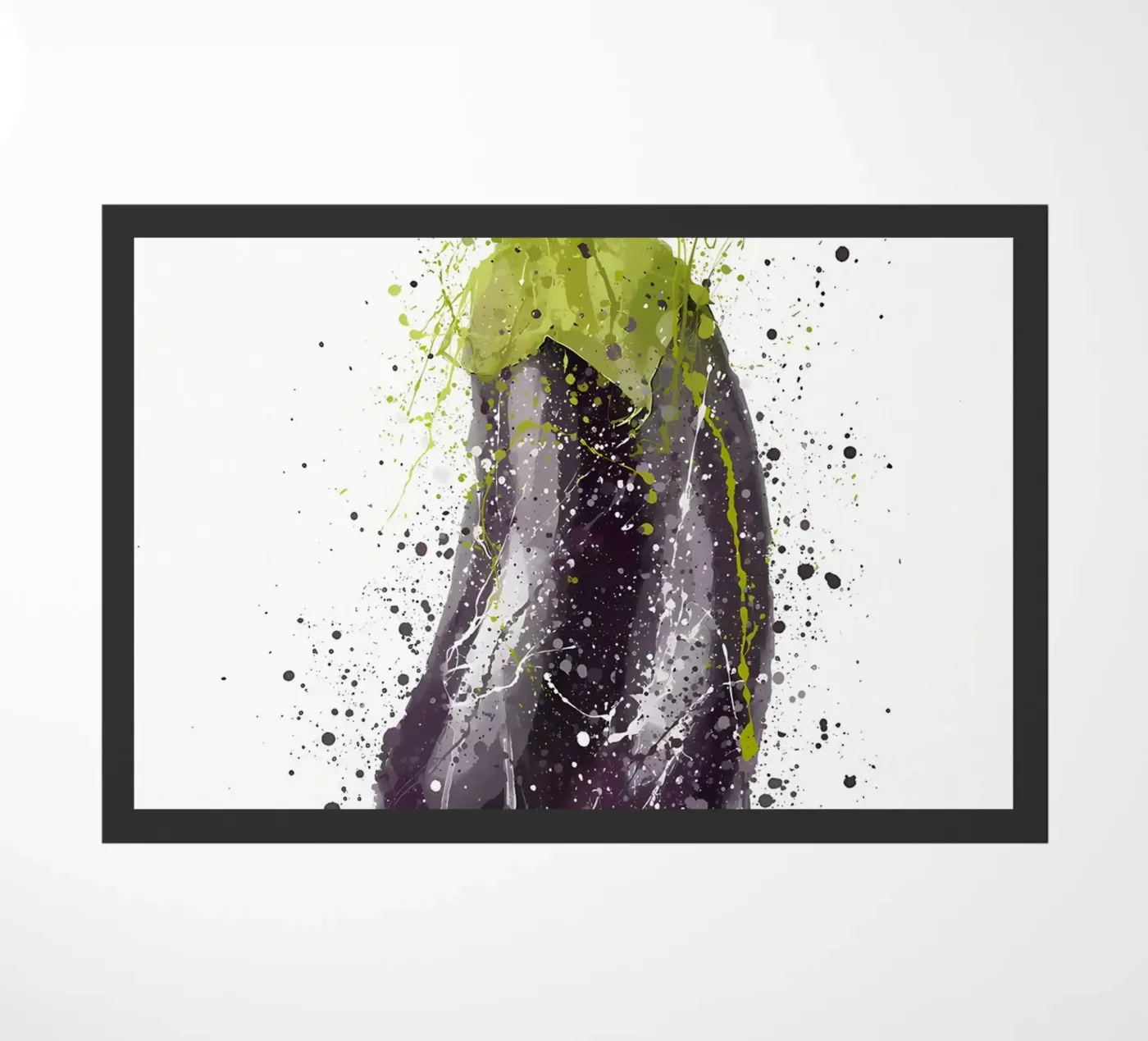 Eggplant Vegetable doormat by Mimi