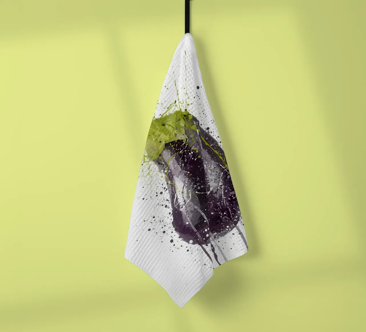 Aubergine Gemüse Geschirrtuch von Mimi