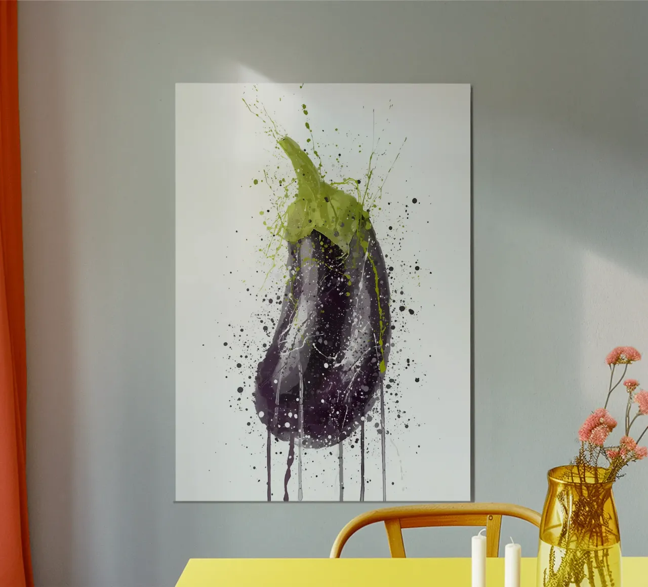 Melanzana Vegetale alluminio dibond da Mimi