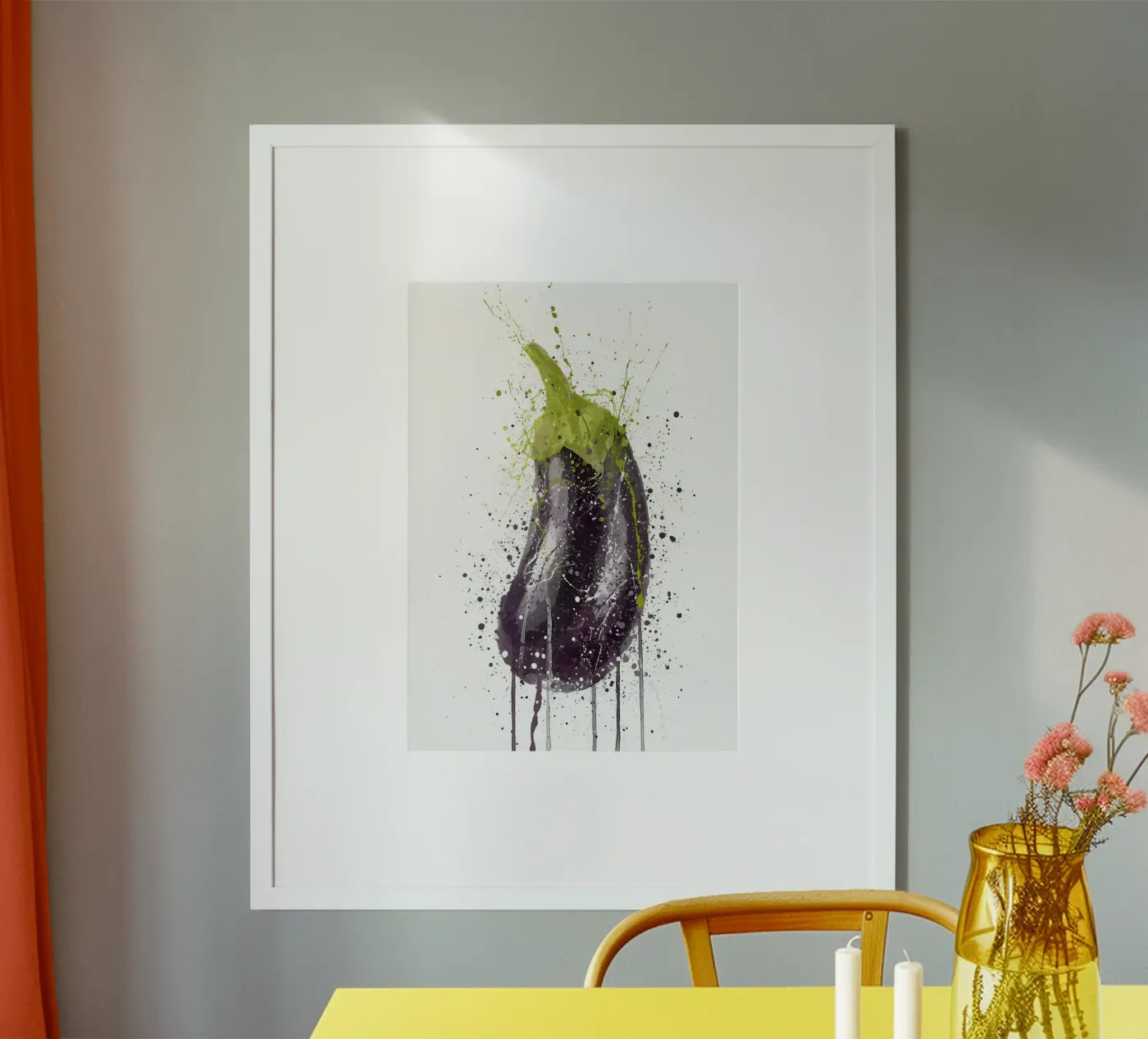 Eggplant Vegetable poster by Mimi
