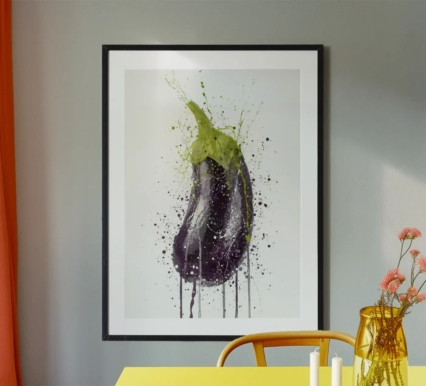 Eggplant Vegetable poster by Mimi