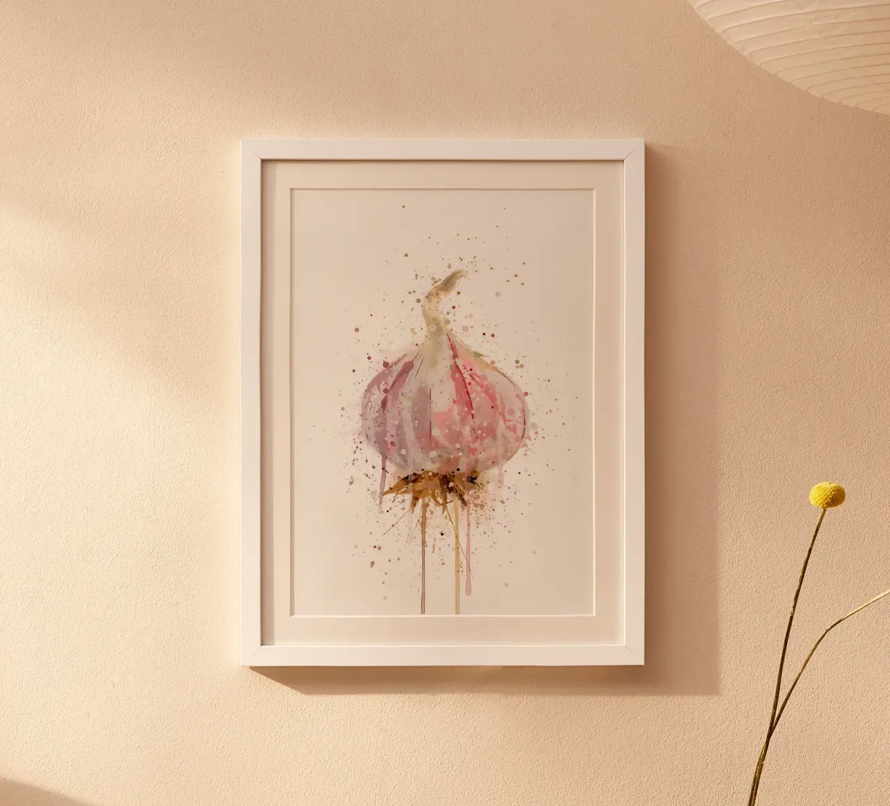 Garlic Bulb Vegetable hahnemühle by Mimi