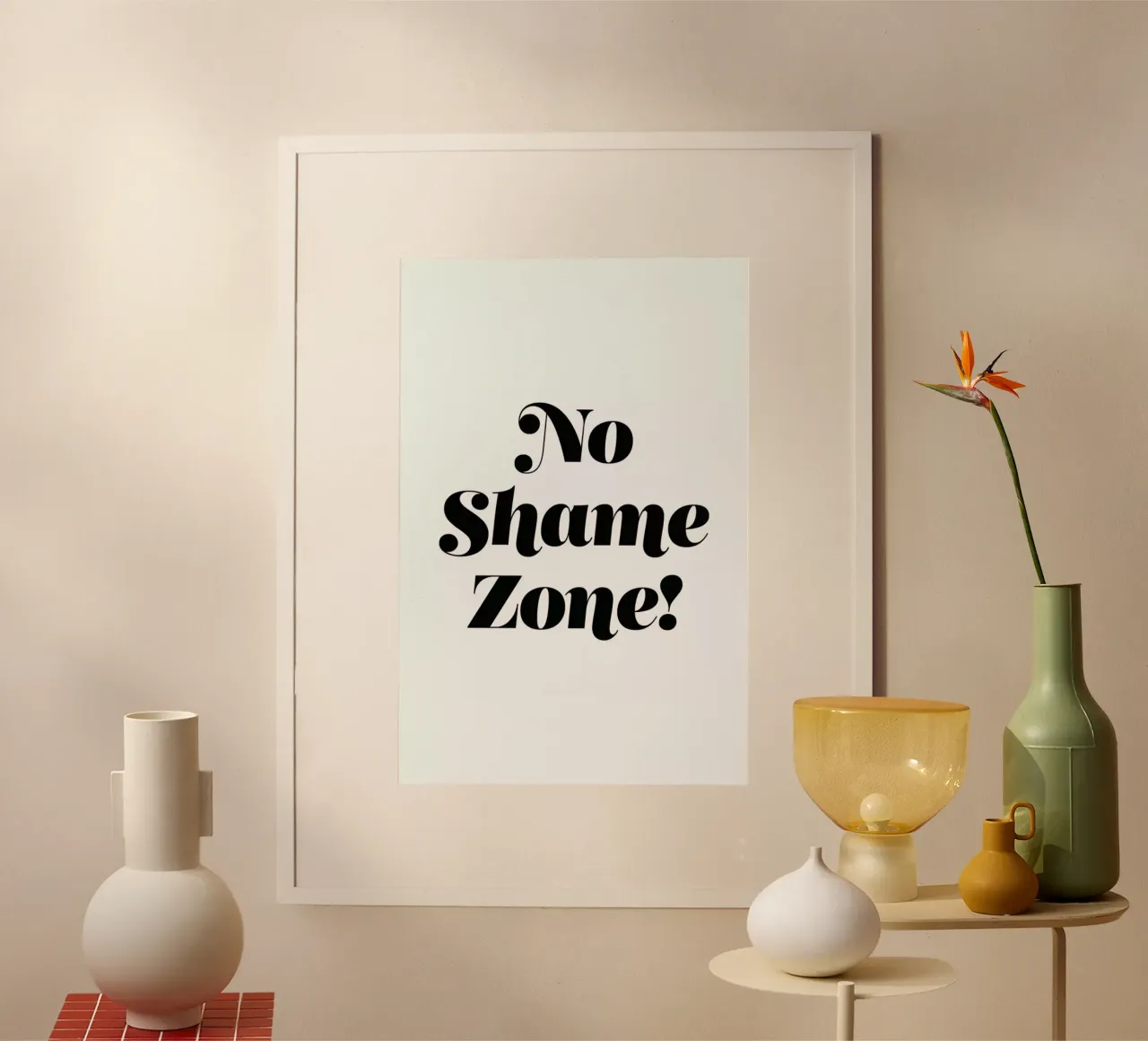 No Shame poster da Mottos by Sinan Saydik