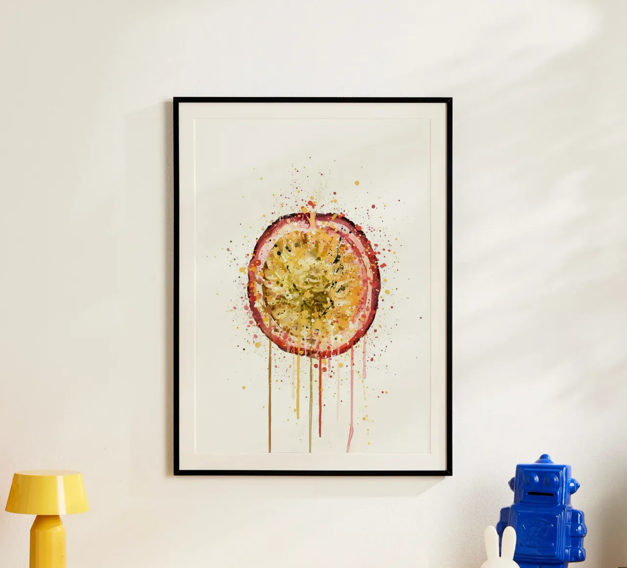 Frutto della passione poster con telaio in legno da Mimi