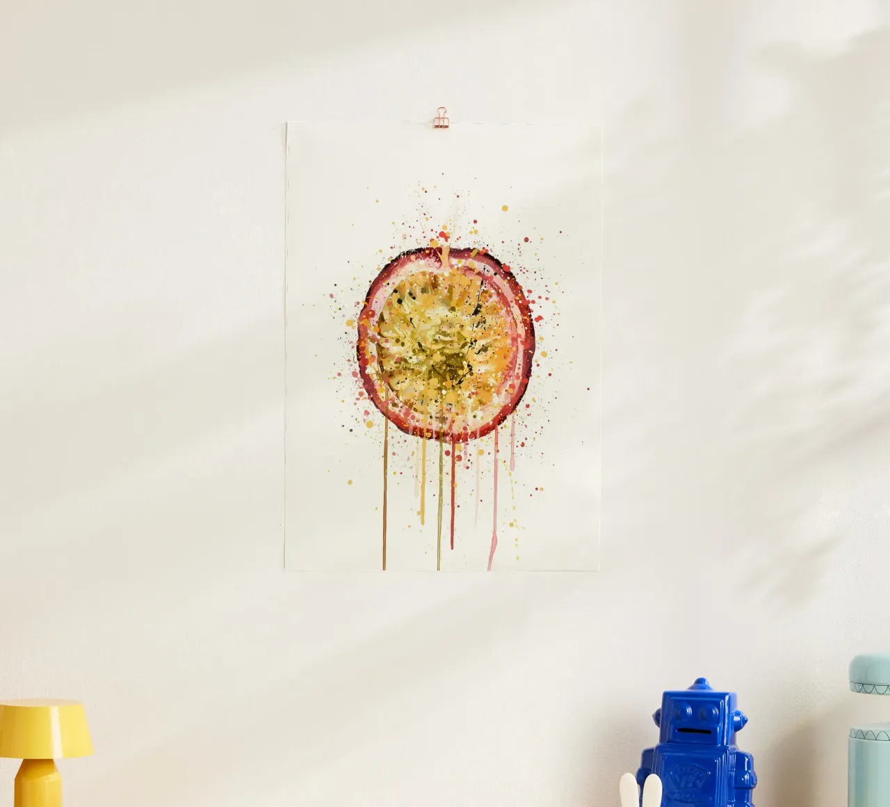 Frutto della passione poster con telaio in legno da Mimi
