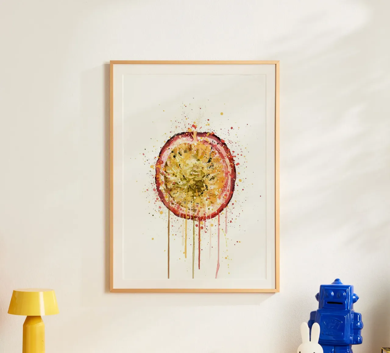 Frutto della passione poster con telaio in legno da Mimi