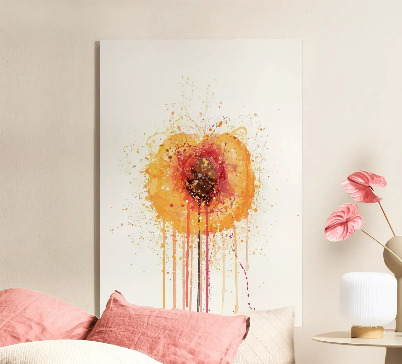 Perzik Fruit acryl van Mimi