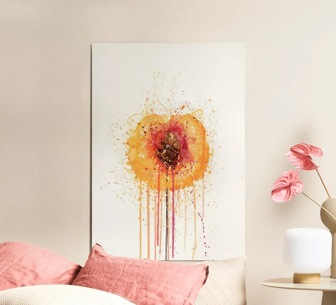 Perzik Fruit poster van Mimi