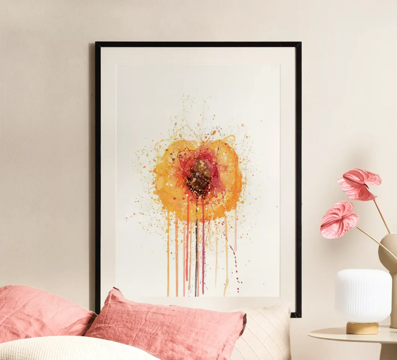 Perzik Fruit poster van Mimi