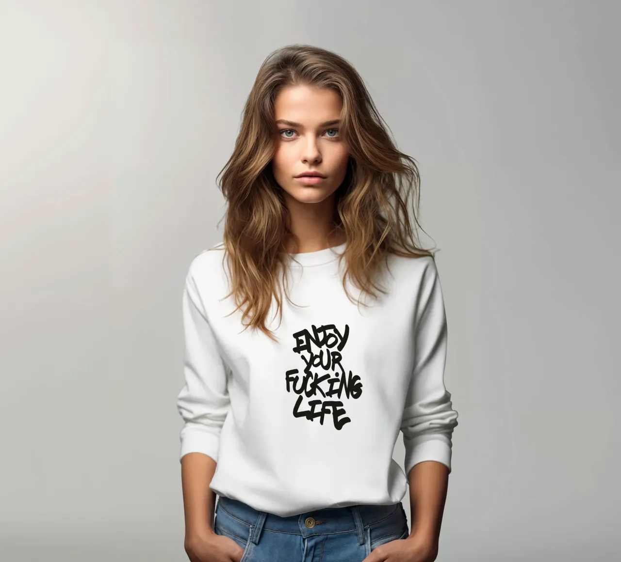 Enjoy sweatshirt van Flo Klein