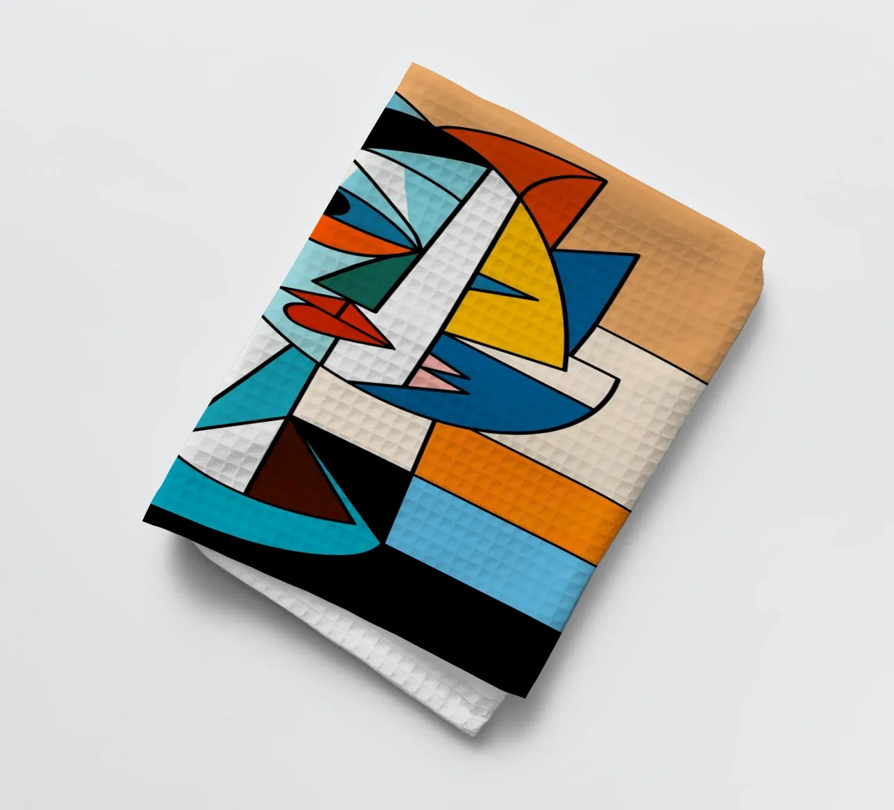 Portrait cubiste d'une dame torchon de Little Dean