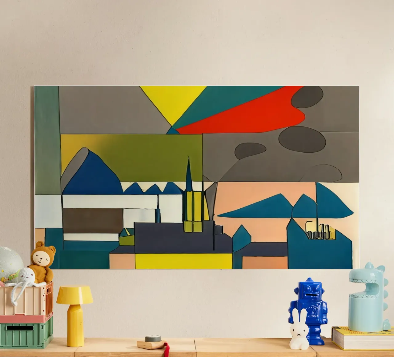 Excursion_landscape_15 acryl van Abstract Art by LK