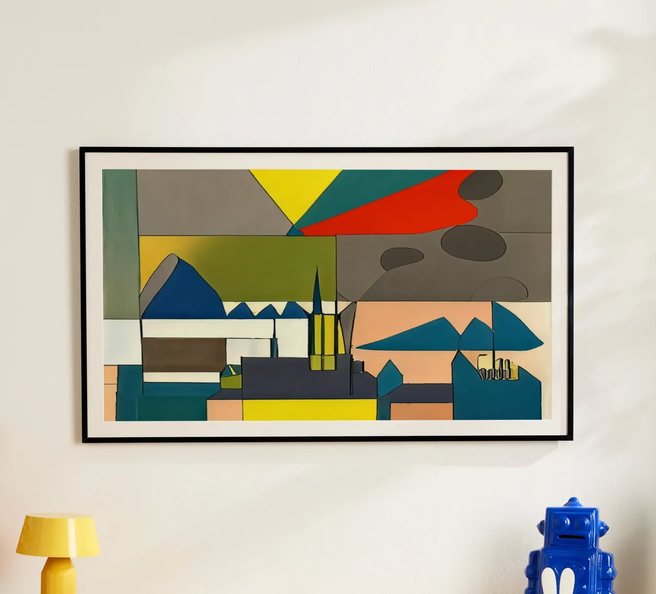 Excursie_landschap_15 poster van Abstract Art by LK