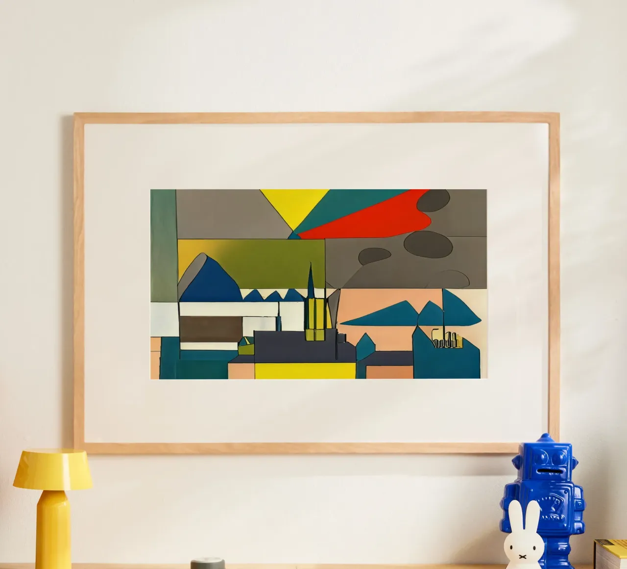 Excursie_landschap_15 poster van Abstract Art by LK