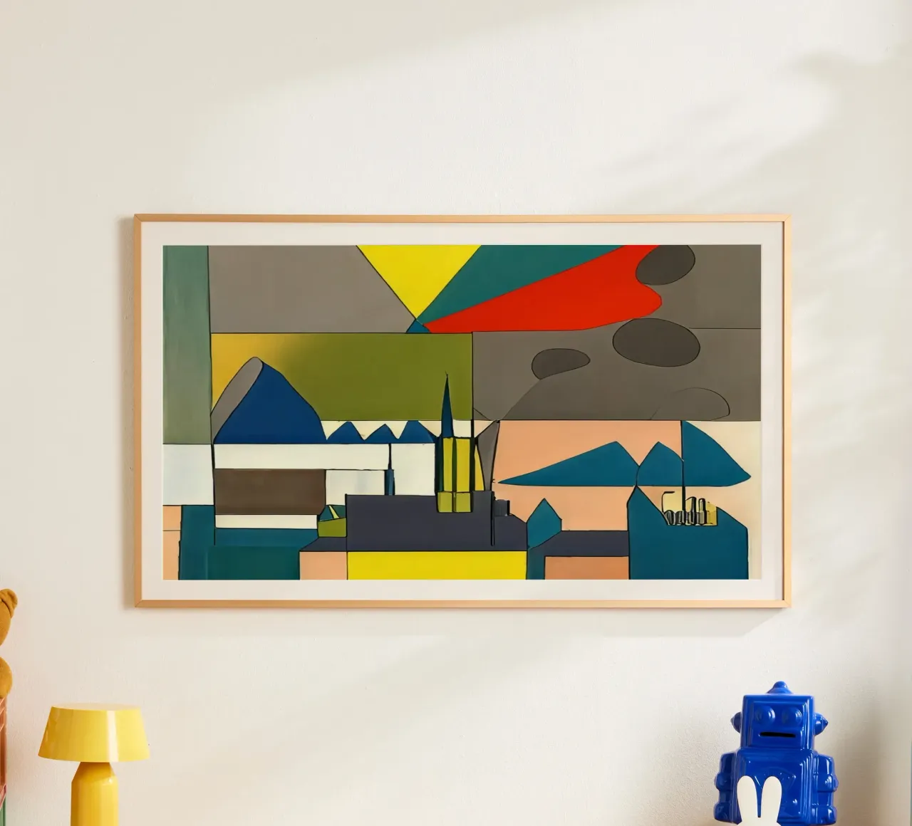 Excursie_landschap_15 poster van Abstract Art by LK